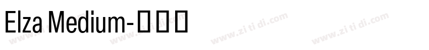 Elza Medium字体转换